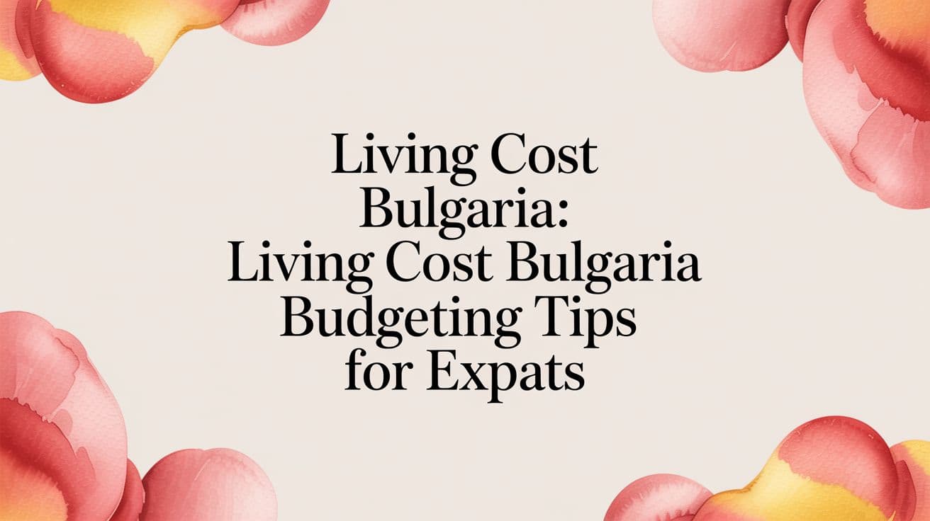 Living Cost Bulgaria: living cost bulgaria Budgeting Tips for Expats