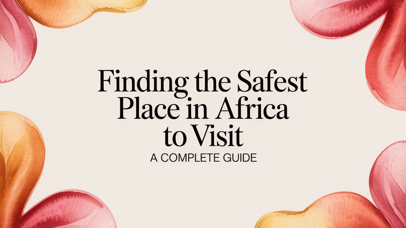 Finding the Safest Place in Africa to Visit a Complete Guide