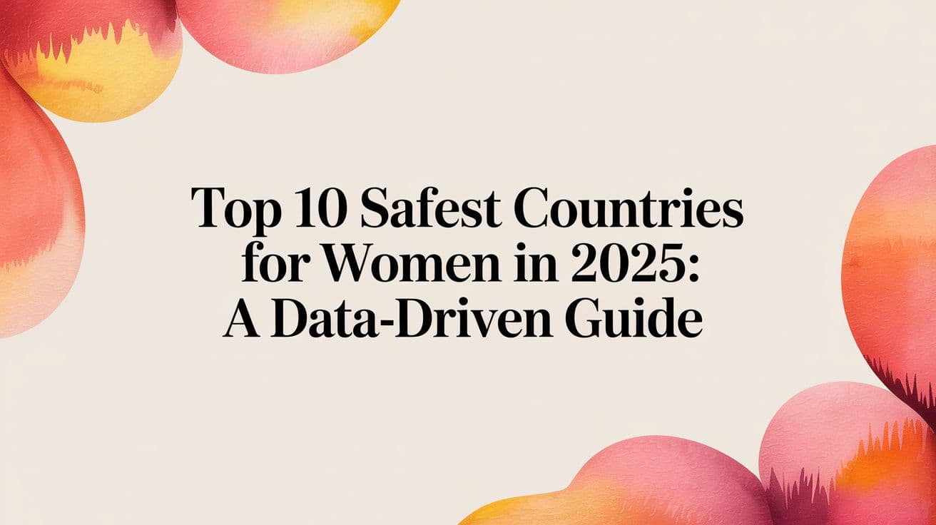 Top 10 Safest Countries for Women in 2025: A Data-Driven Guide