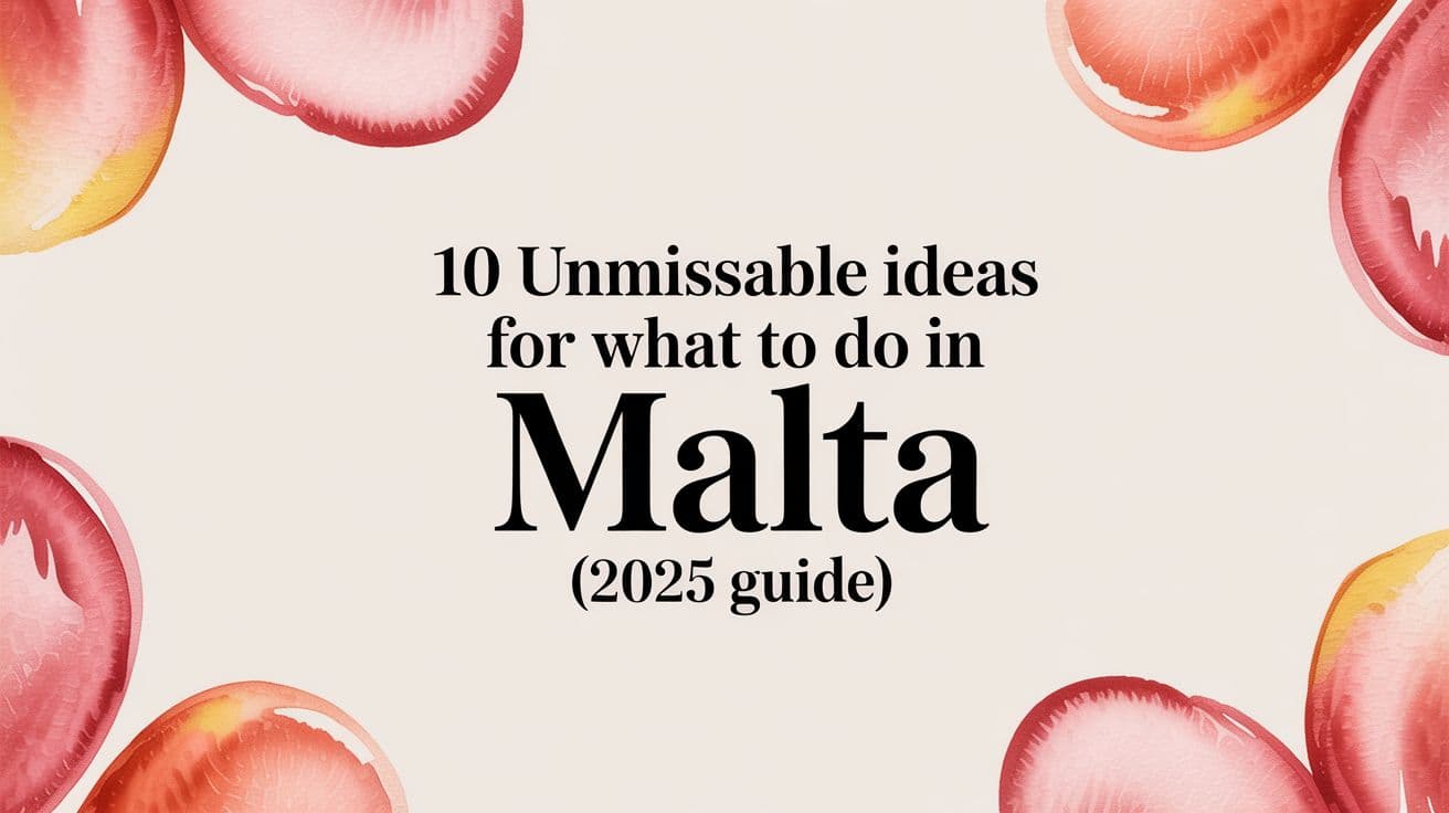 10 Unmissable Ideas for What to Do in Malta (2025 Guide)